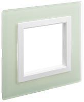 Рамка универсальная DKC Avanti 1-м. стекло светло-зеленый картинка